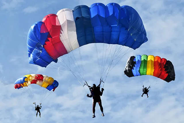 Life as a parachute from different angles