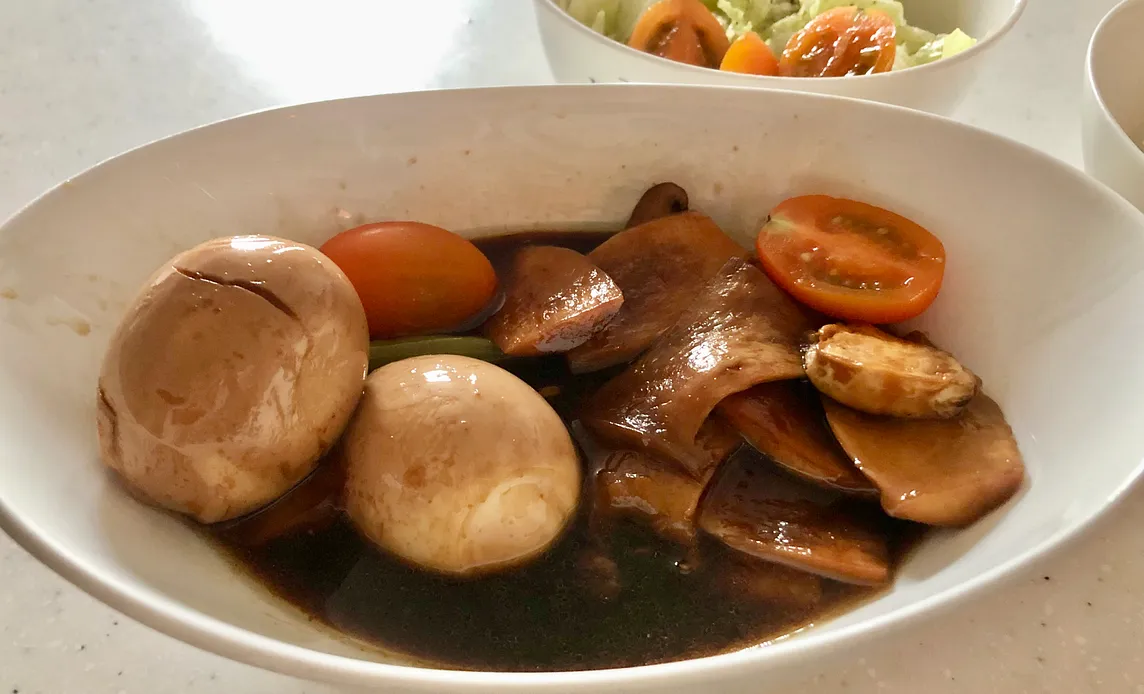 Sweet & Savory Mushroom & Egg Stew