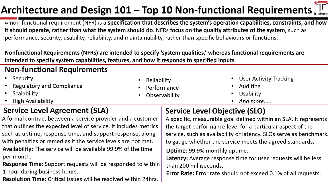 Architecture 101: Top 10 Non-Functional Requirements (NFRs) you Should be Aware of