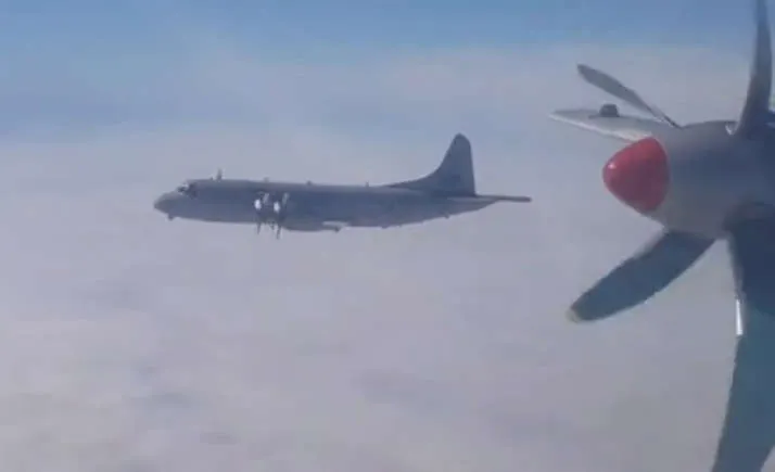 Tense Stand-off Moment Russian Spy Plane is Intercepted by Nato Jet