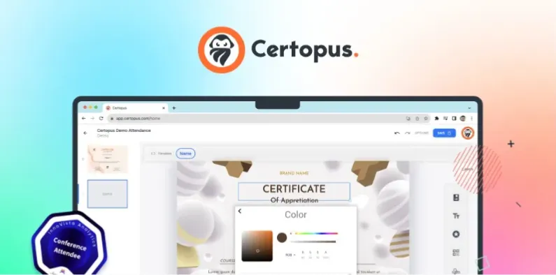 Certopus Lifetime Deal: Design And Deliver Verifiable Certificates