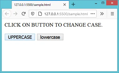 String change case for uppercase to lowercase and vise-versa