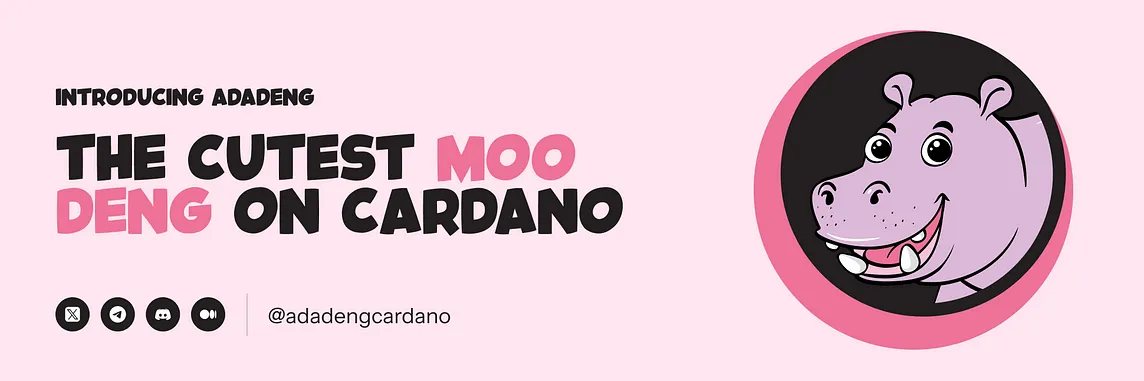 Introducing AdaDeng, The Cutest Moo Deng Memecoin On Cardano