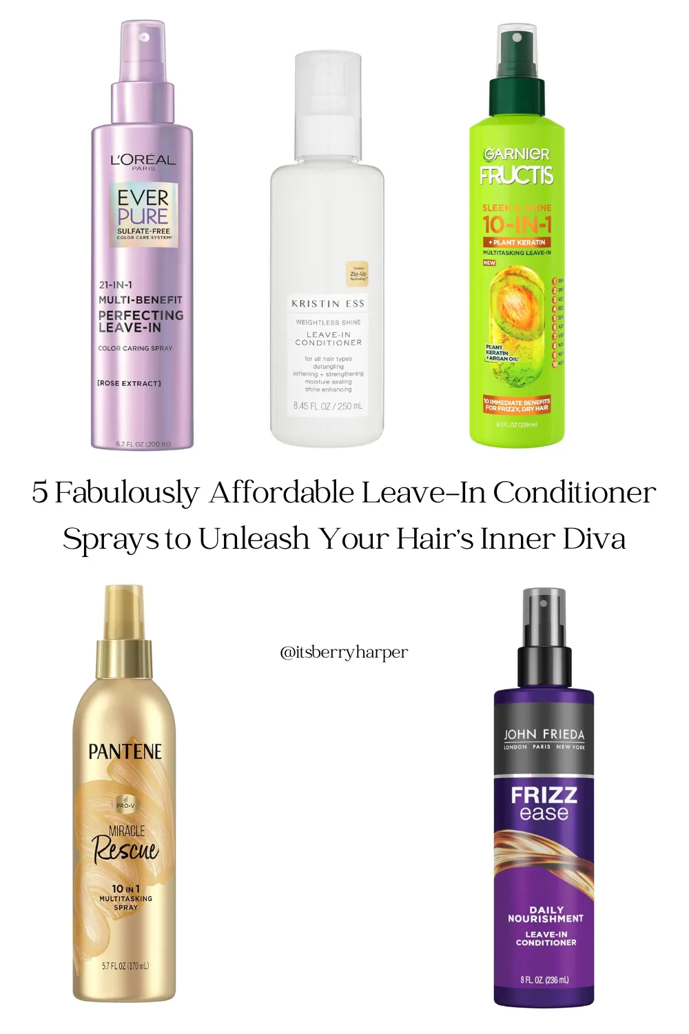 5 Fabulously Affordable Leave-In Conditioner Sprays to Unleash Your Hair’s Inner Diva!