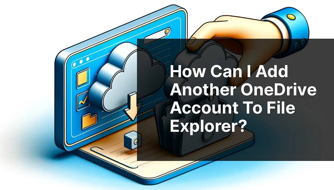 How can I add another OneDrive account to File Explorer?