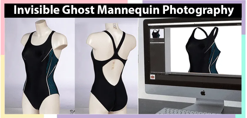 What is ghost mannequin photography and how does it create a 3D effect for clothing images?