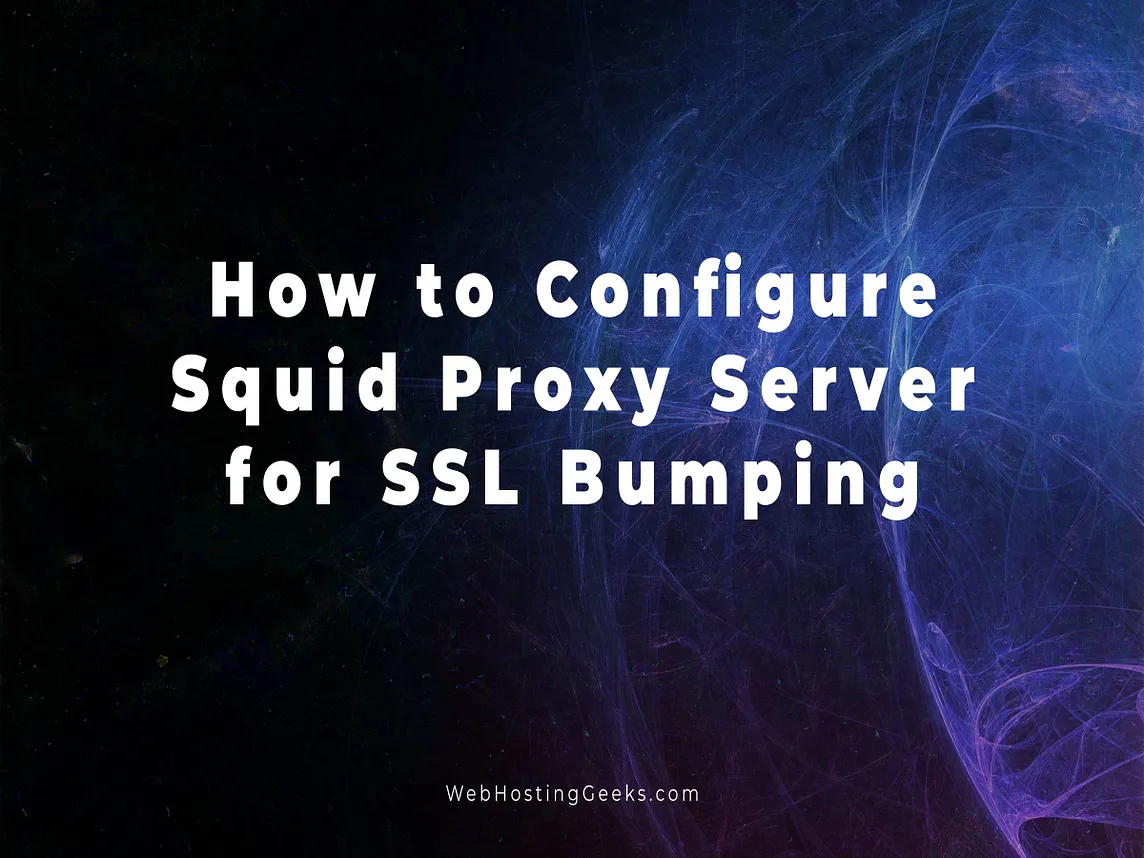 SSL bump in squid proxy