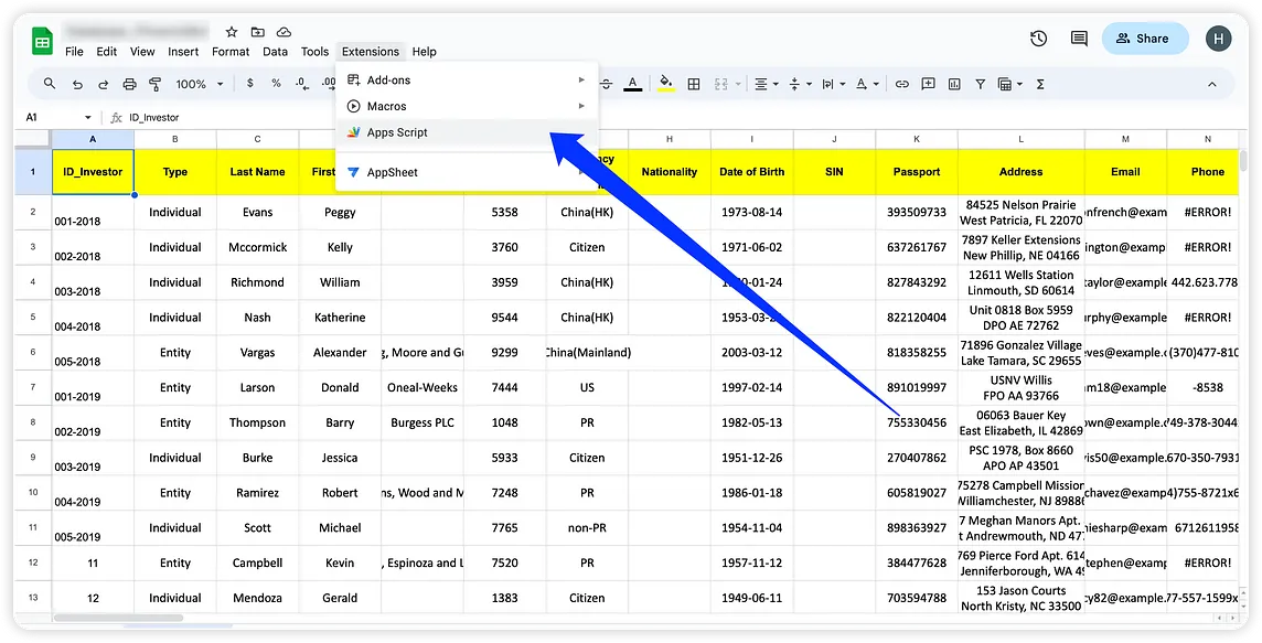 How to set up Multiple Triggers in Apps Script of Google Sheets