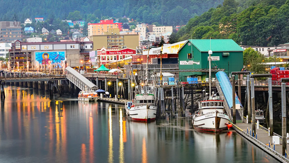 Juneau Harbor shoreline