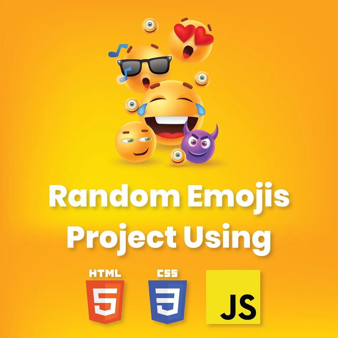 Random Emojis Project Using JavaScript | HTML CSS JavaScript Project | Embrace the Joy of…