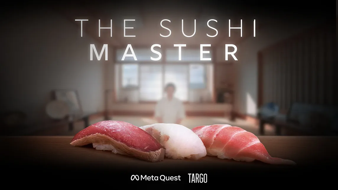 Overwhelming sushi appearing in front of your eyes『The Sushi Master — Behind the Dish』:XR Film…