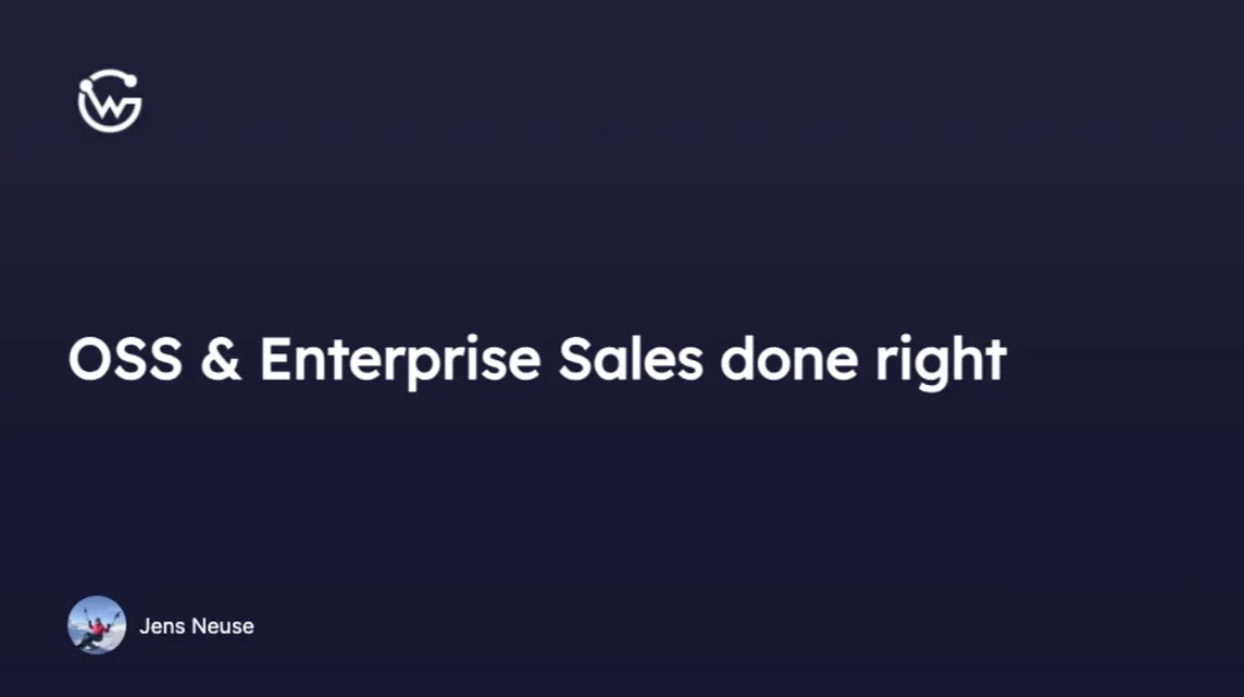 How to align Open Source and Enterprise Sales