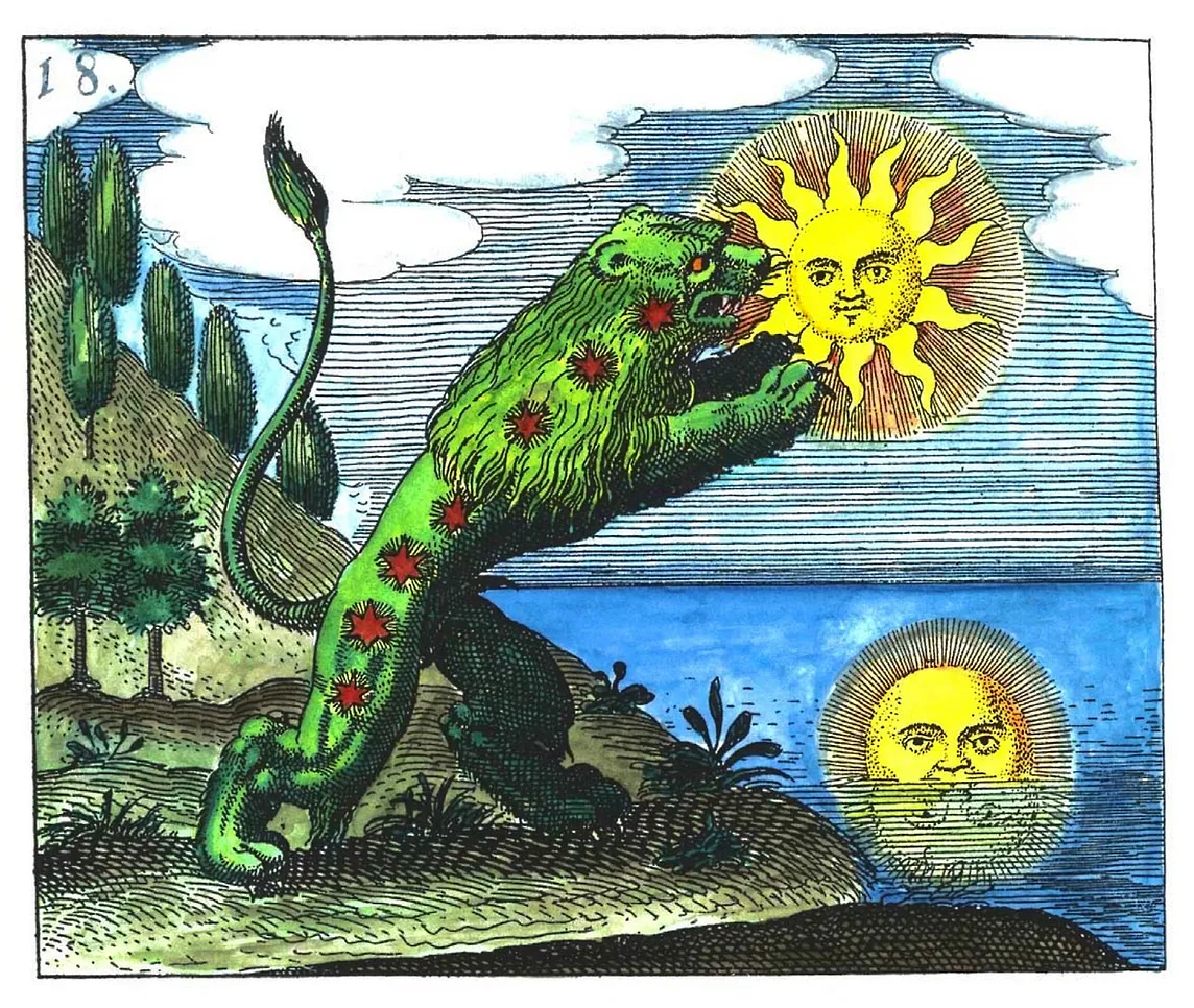 The Green Lion Devouring the Sun