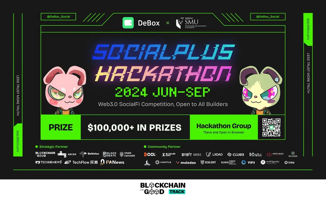 Blockchain for Good Alliance and Bybit Web3 Join SocialPlus Hackathon to Empower Builders Using…