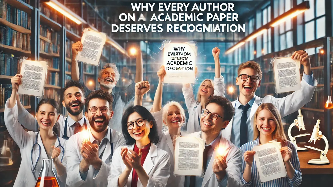 Why Every Author on an Academic Paper Deserves Recognition