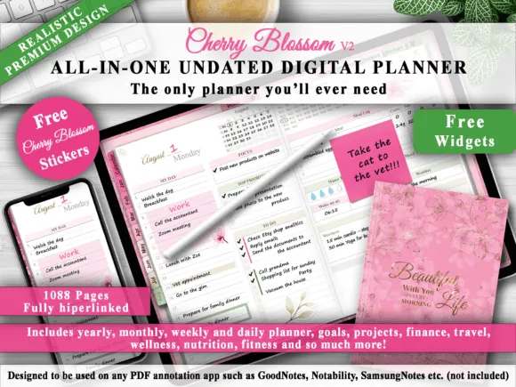 All in One Undated Digital Planner