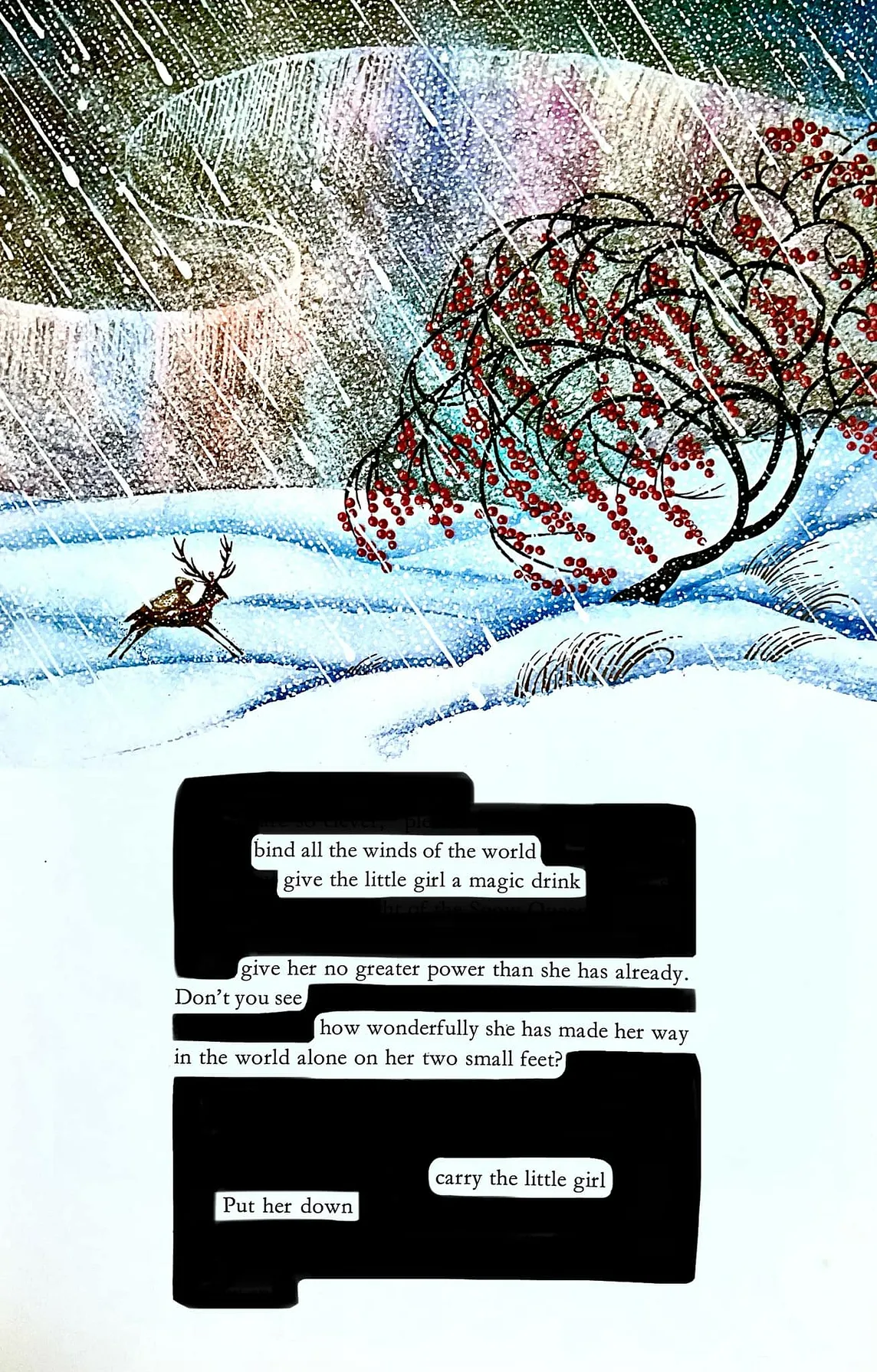 Poetic Conversations: ‘The Snow Queen’ Blackout Poetry by Becca Klaver