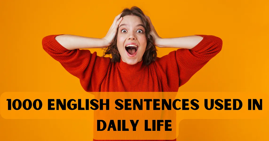 1000 English Sentences Used In Daily Life