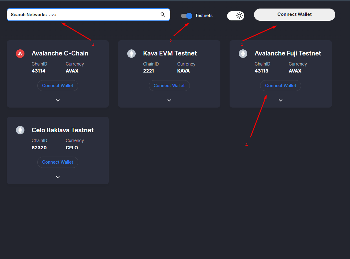 MANUAL TESTNET AXELAR SEA