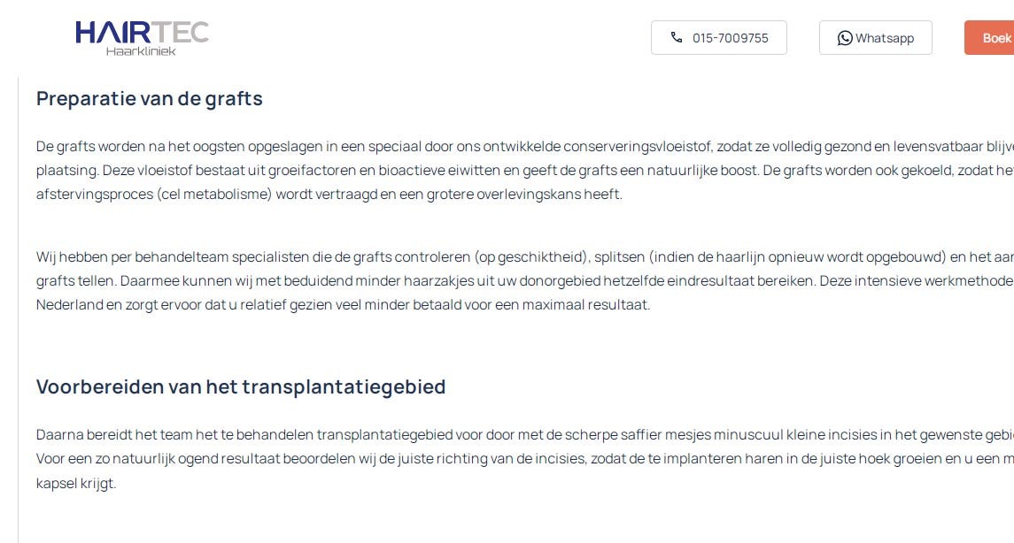 Saffier Haartransplantatie