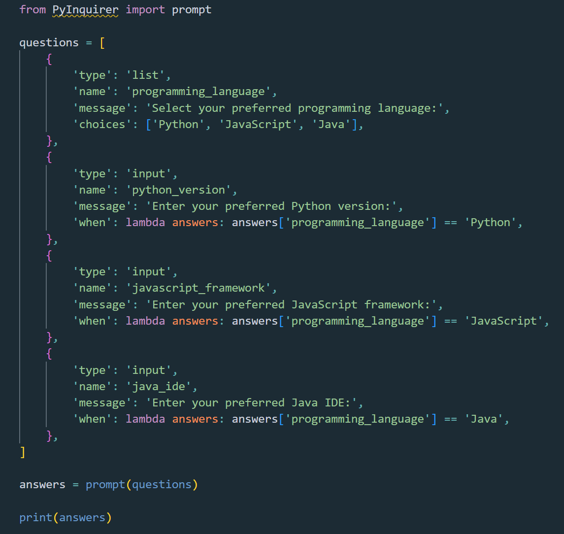 Creating Interactive Command-Line Interfaces with PyInquirer | by Evan ...