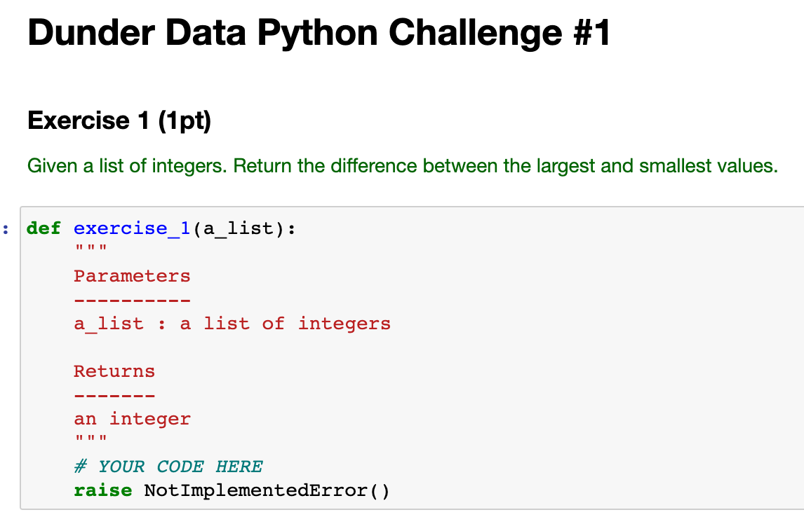 Daily Python and Pandas Challenges - Dunder Data - Medium