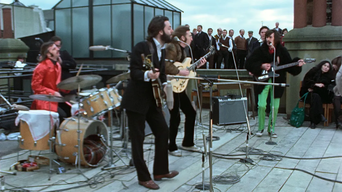 The Beatles’ aller siste konsert. Foto: Courtesy of Apple Corps Ltd.