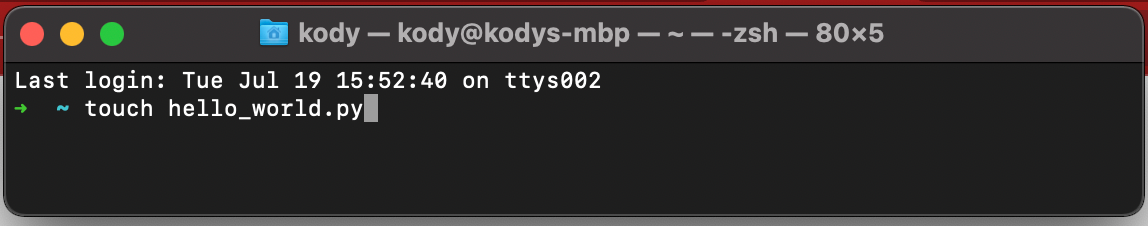 Python: Hello World - Kody Van Ry - Medium