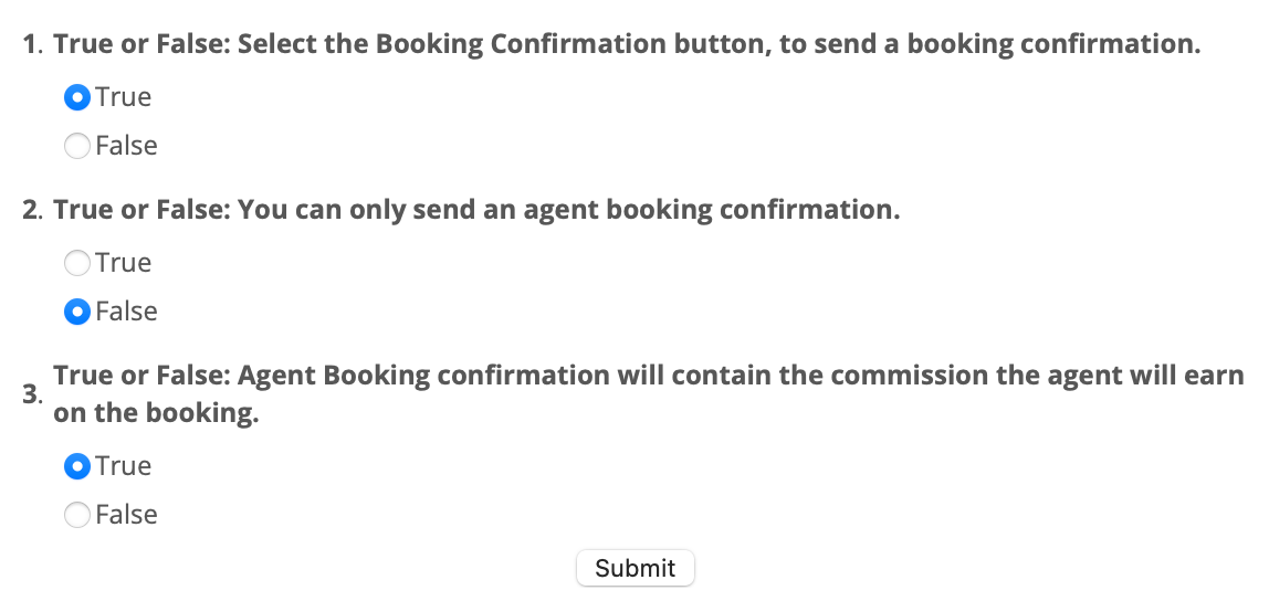 Carnival Travel Agent Training Course 419 — Email a Booking