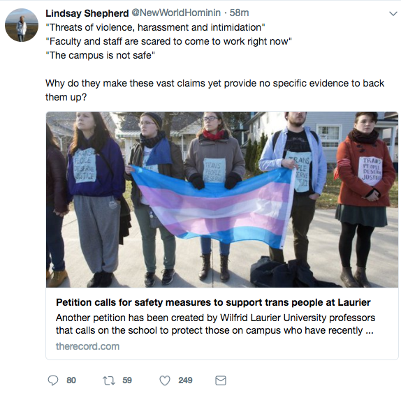 D'Amato: Lindsay Shepherd is bitter medicine for Laurier