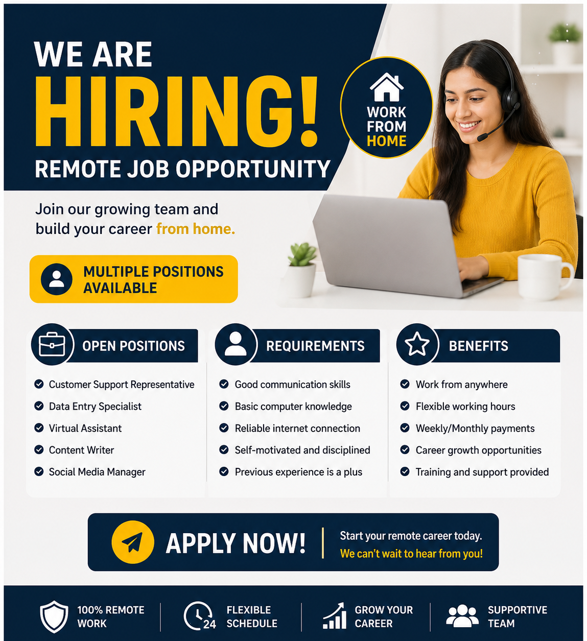 Remote Job Opportunity 2026 | Apply Online for Work From Home Positions
