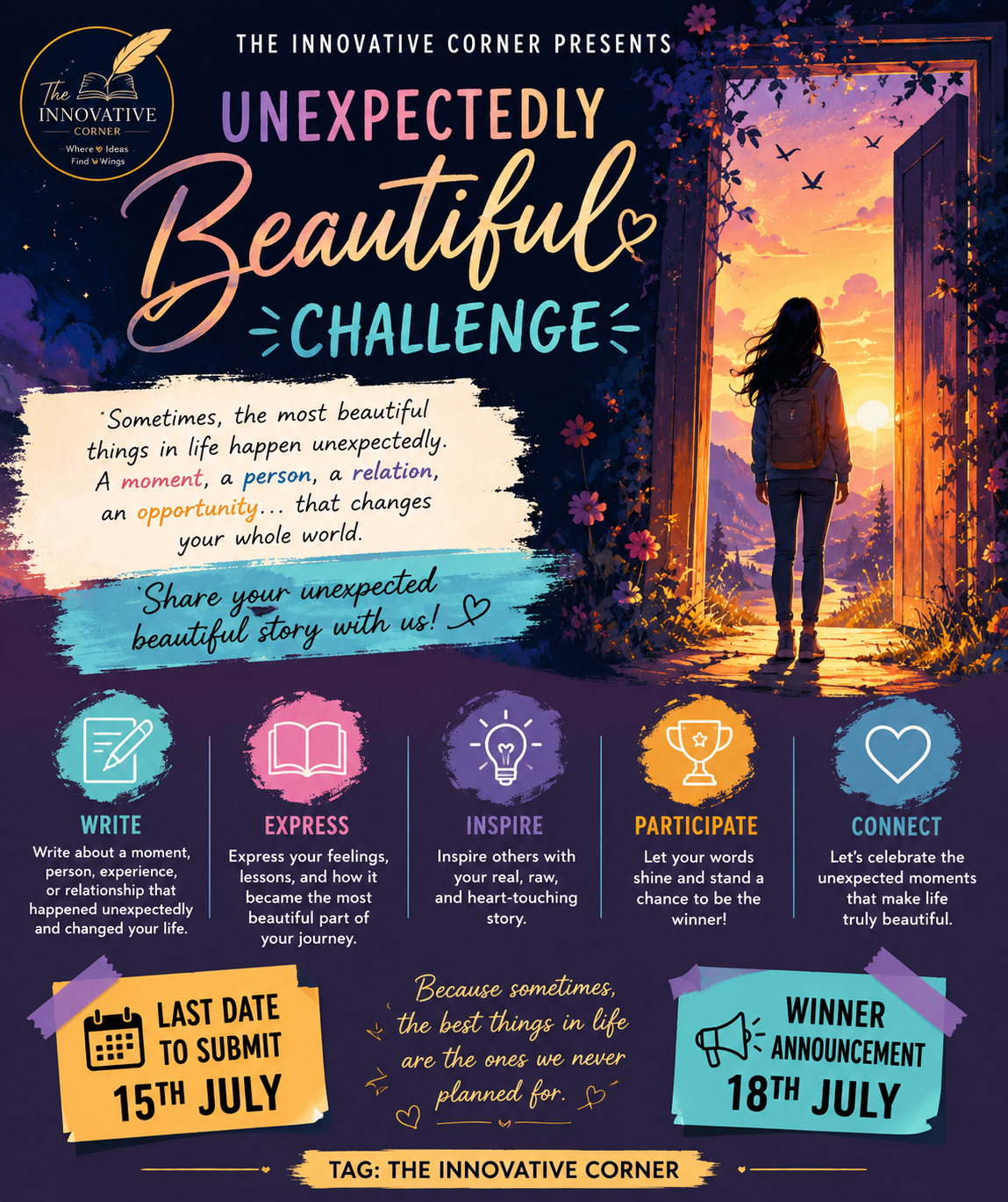 An Unexpected Thing- A Writing Challenge