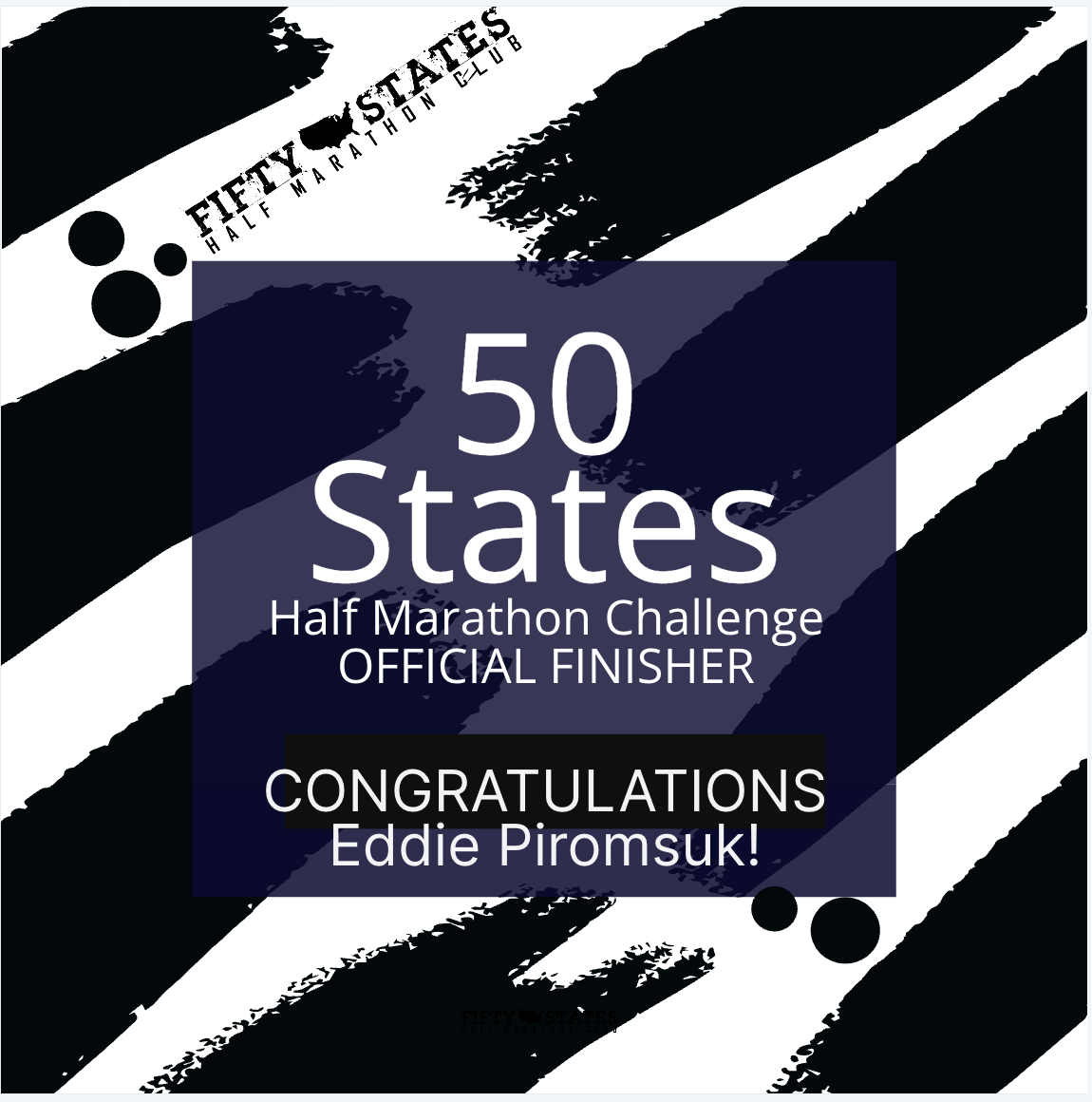 Eddie Piromsuk Finishes the 50 States Half Marathon Challenge — From Chesterfield, Missouri