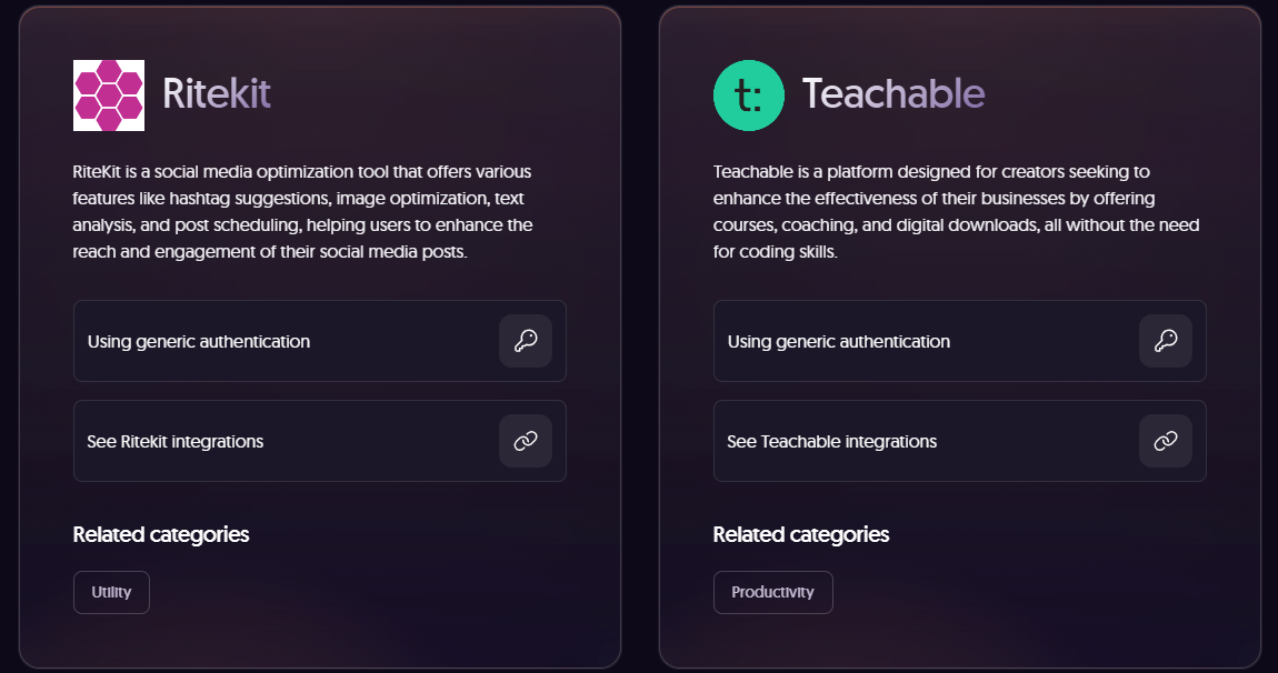 Ritekit and Teachable integration