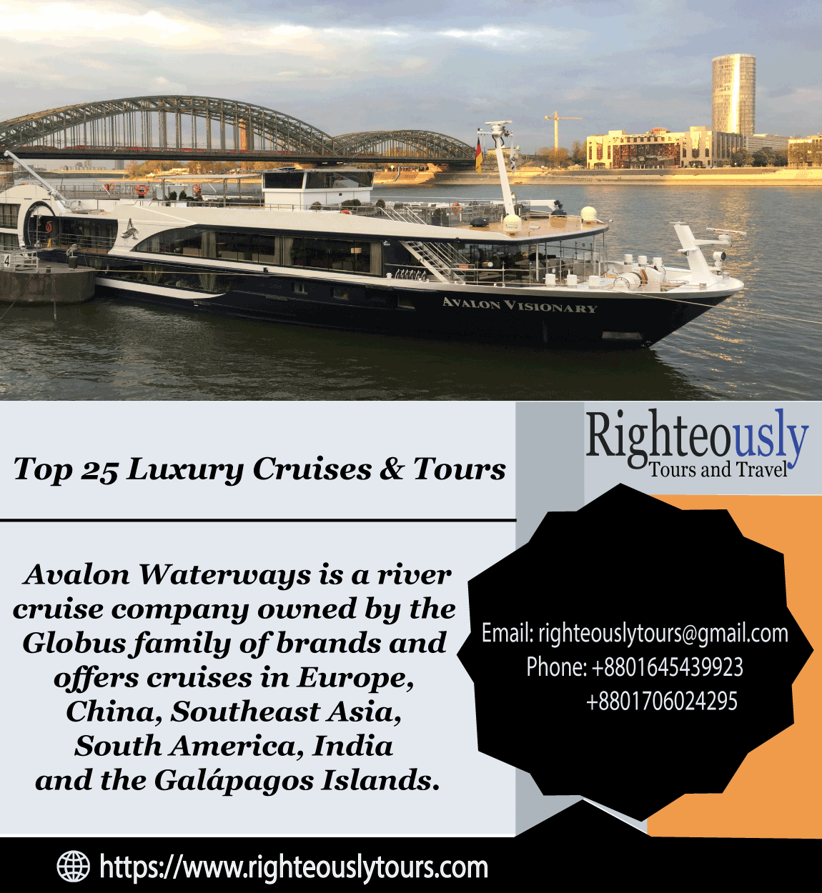 Top 25 Luxury Cruises & Tours… Righteously Tours Medium 