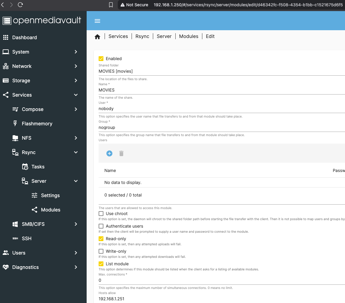 Data migration from Openmediavault to TrueNAS
