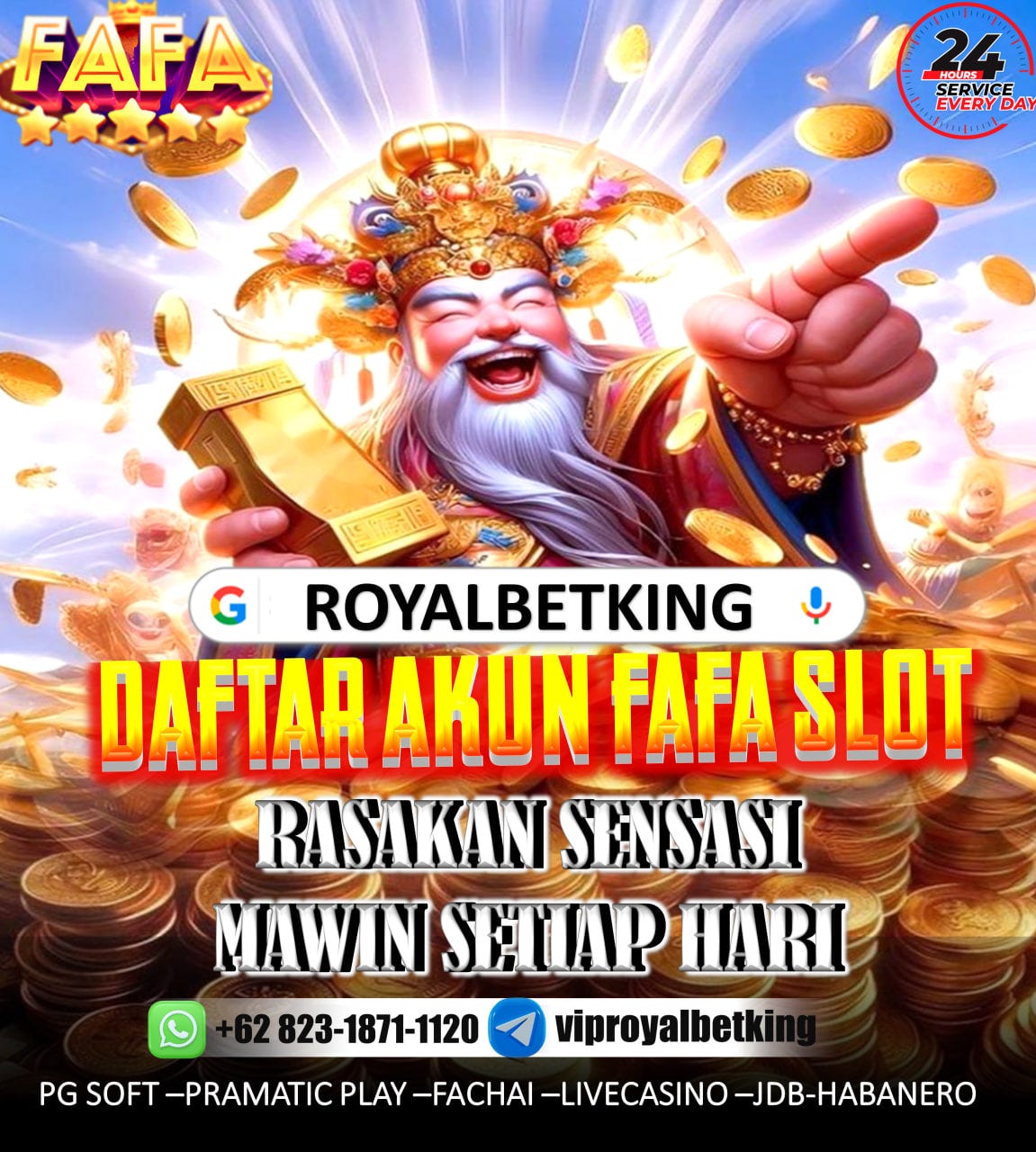 DAFTAR AKUN FAFA SLOT || ROYALBETKING