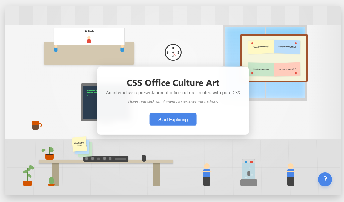 Building an Interactive Office Scene with Pure CSS | by ...