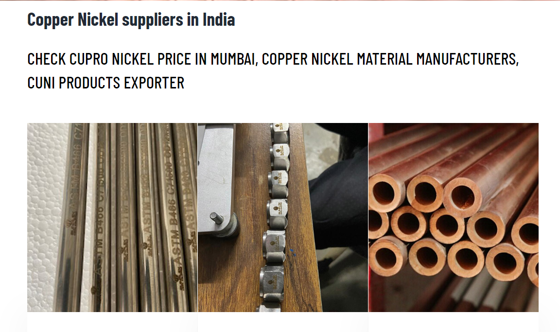 Nickel Pipe Manufacturers — The Marvels Behind Your Plumbing by SMI