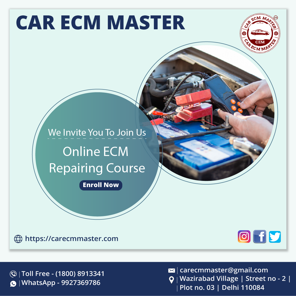 Learn ECM Repairing Course From CAR ECM MASTER And A