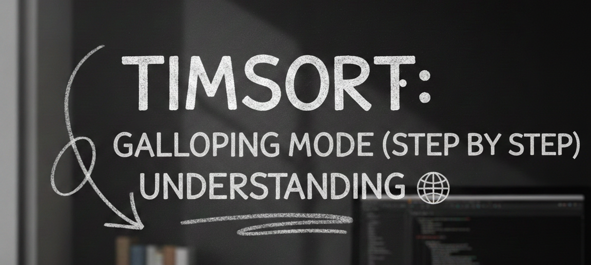 TimSort Galloping Mode (Step by Step)