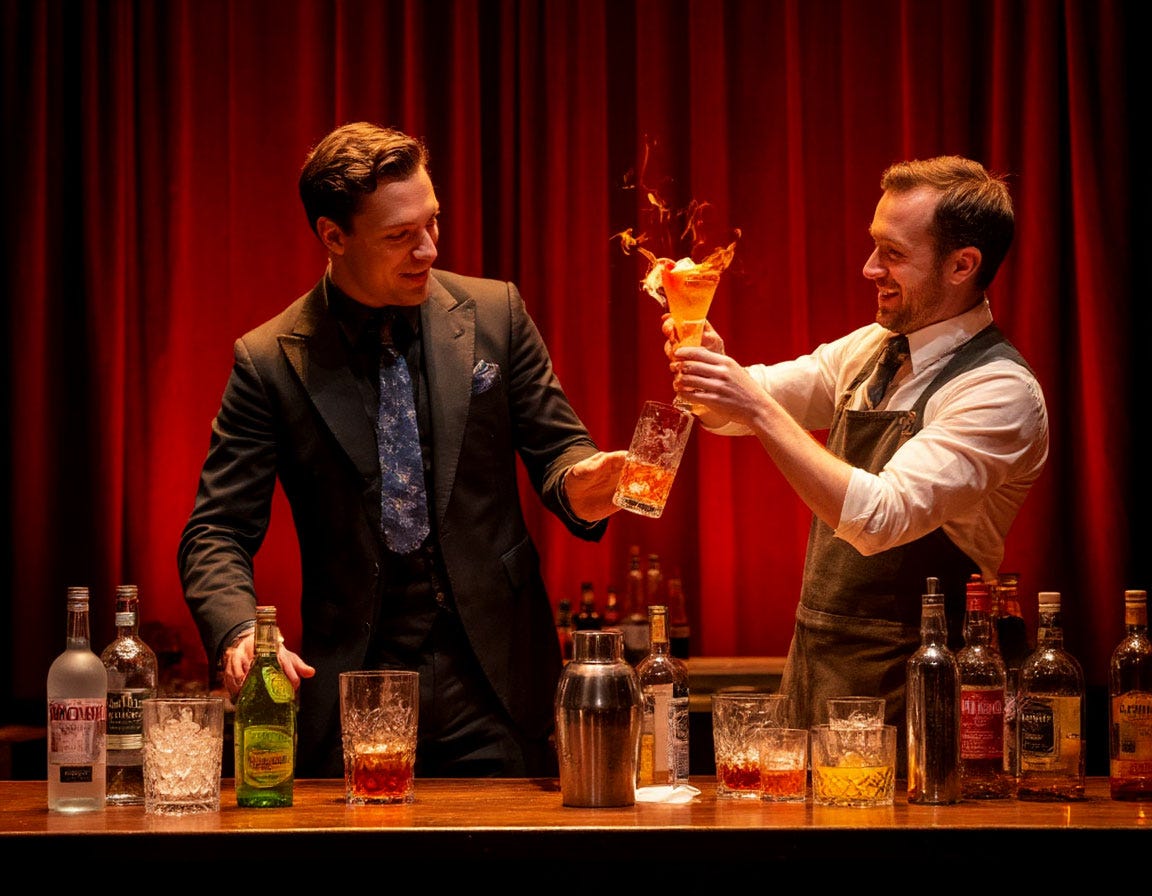 Flair and Fire: The Art of Theatrical Bartending on Stage