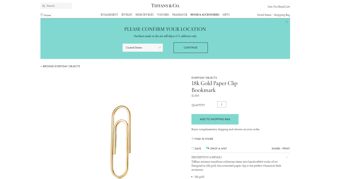 Tiffany Draw Consumer's Attention With Its $1500 Paper Clip — Look Into  Luxury Brands Strategy Change | by Xin Dai | Medium
