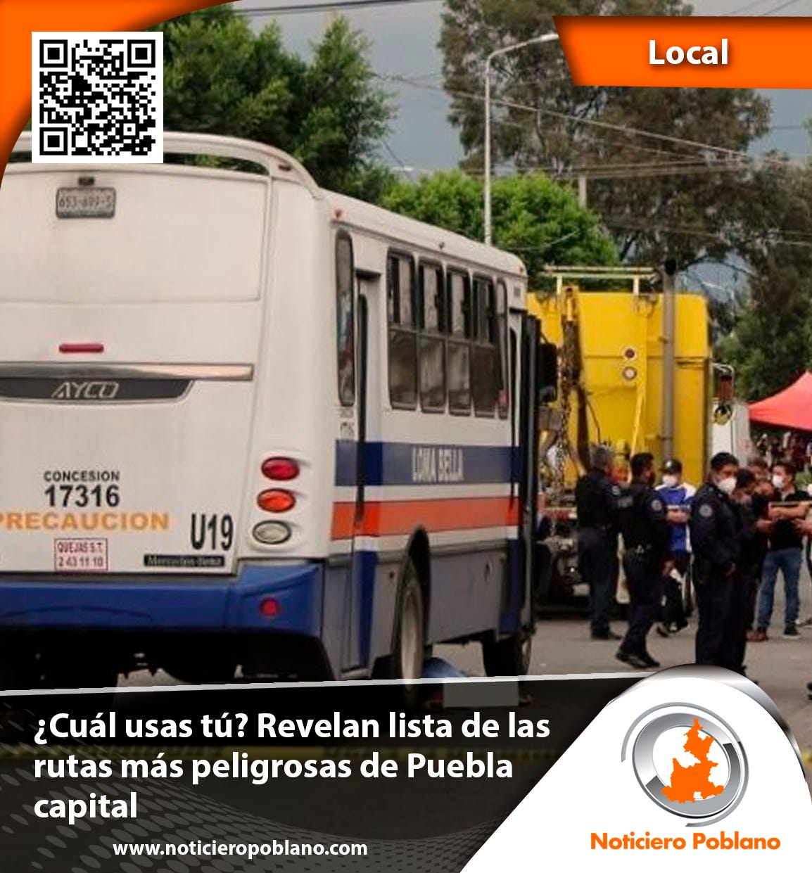 ¿Cuál usas tú? Revelan lista de las rutas más peligrosas de Puebla capital