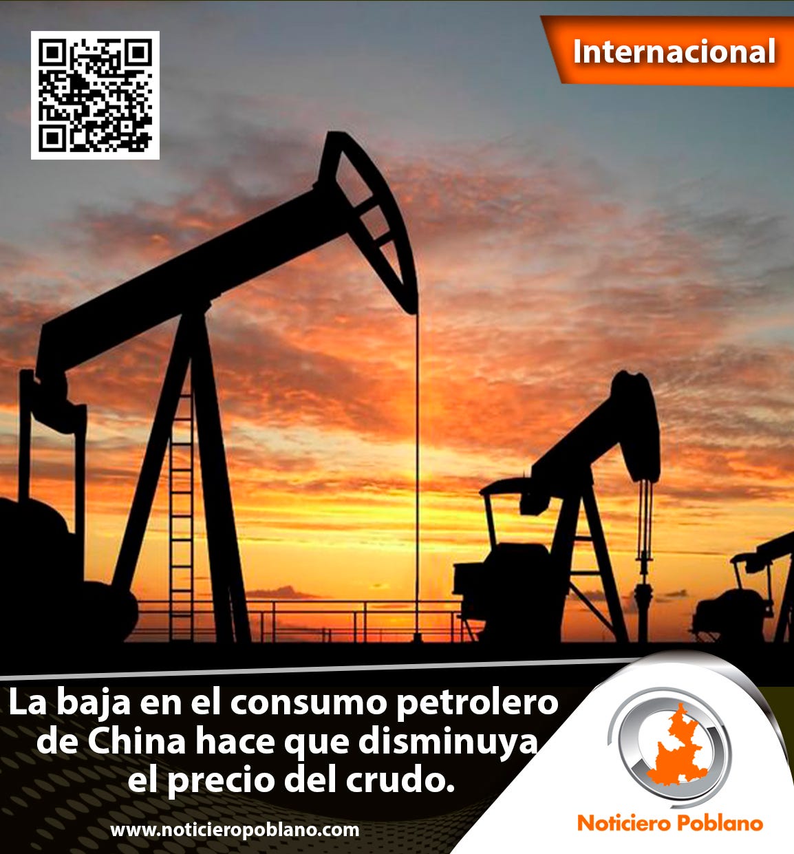 China baja su demanda de petróleo lo que hace que baje su precio.