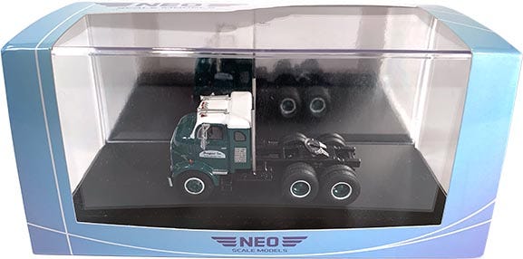 Camion GMC 950 COE 1954 1:43 Ixo Model – Blanc/bleu, Miniature Neuve