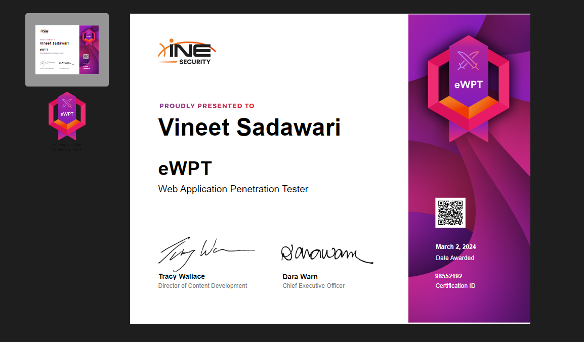 eWPT v2 Brief Guide