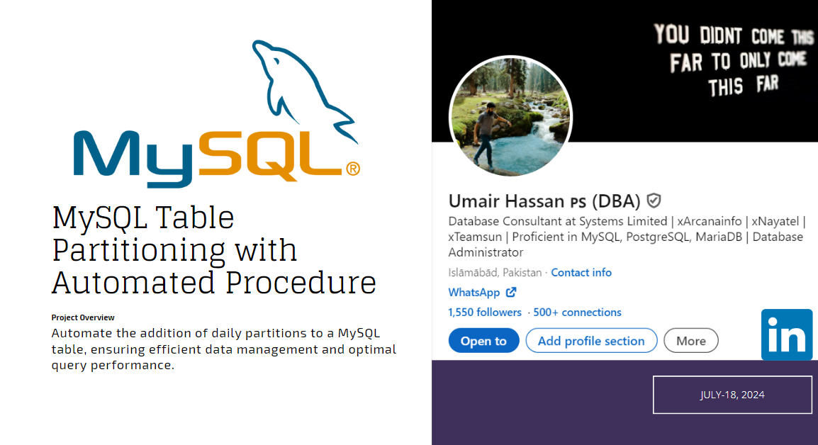 MySQL Table Partitioning with Automated Procedure | by Umair Hassan ...