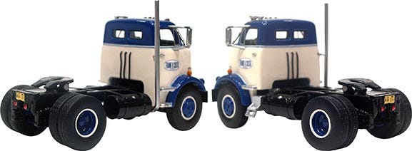 Camion GMC 950 COE 1954 1:43 Ixo Model – Blanc/bleu, Miniature Neuve