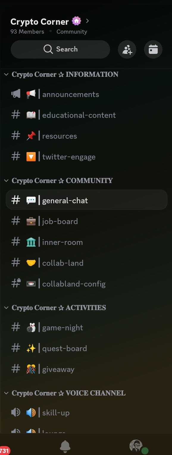 How I Built Crypto Corner: From Telegram Beginnings to a Thriving Discord  Community. | by Outlaw | Medium